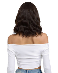 Short Wavy Synthetic Wig With Bangs - ABHAIR