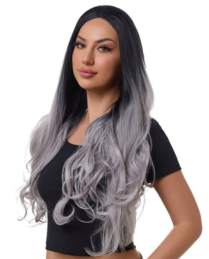 Gray Mix Ombre 22" Body Wave Wig