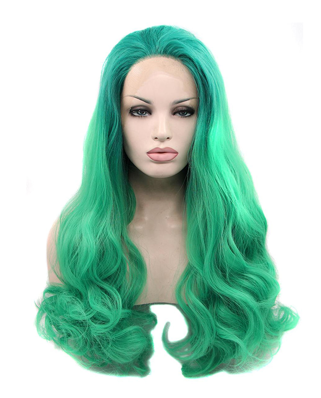 Wowfactor green Hawaiian wave lace wig sale