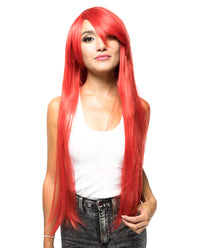 Red Straight Costume Wig