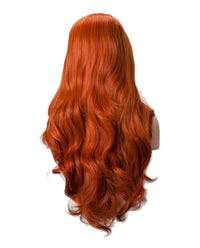 Ombre Orange Wavy 24" Synthetic Lace Front Wig