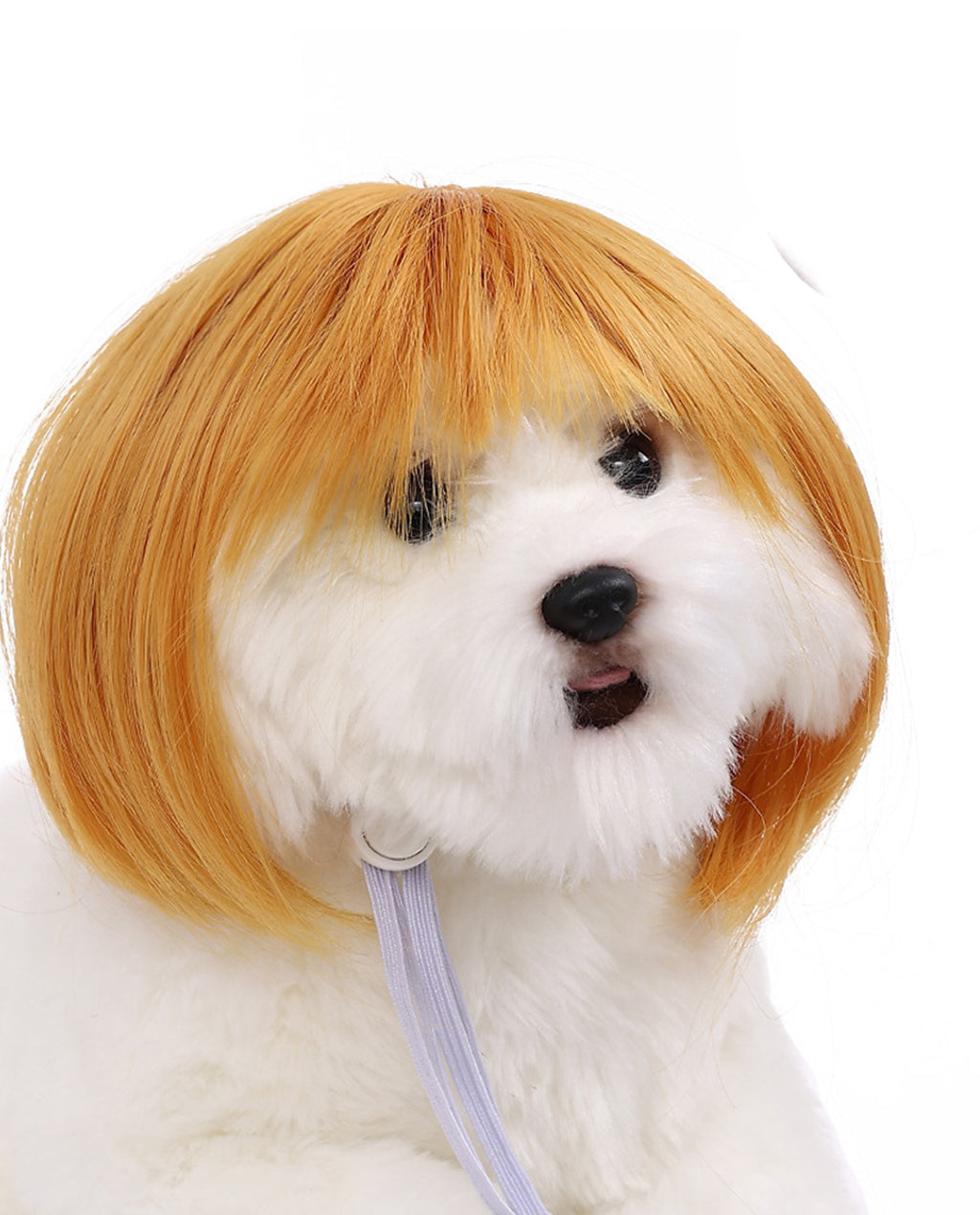 Synthetic Short Bob Pet Wigs with Adjustable Straps - ABHAIR