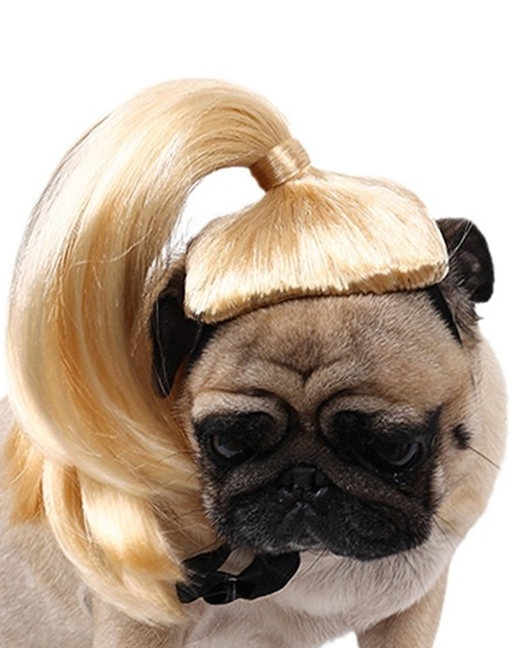 Long Synthetic Blonde Pet Wig