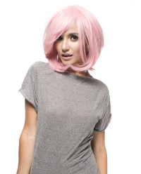 Chic Pink Blush Couture Bob Costume Wig