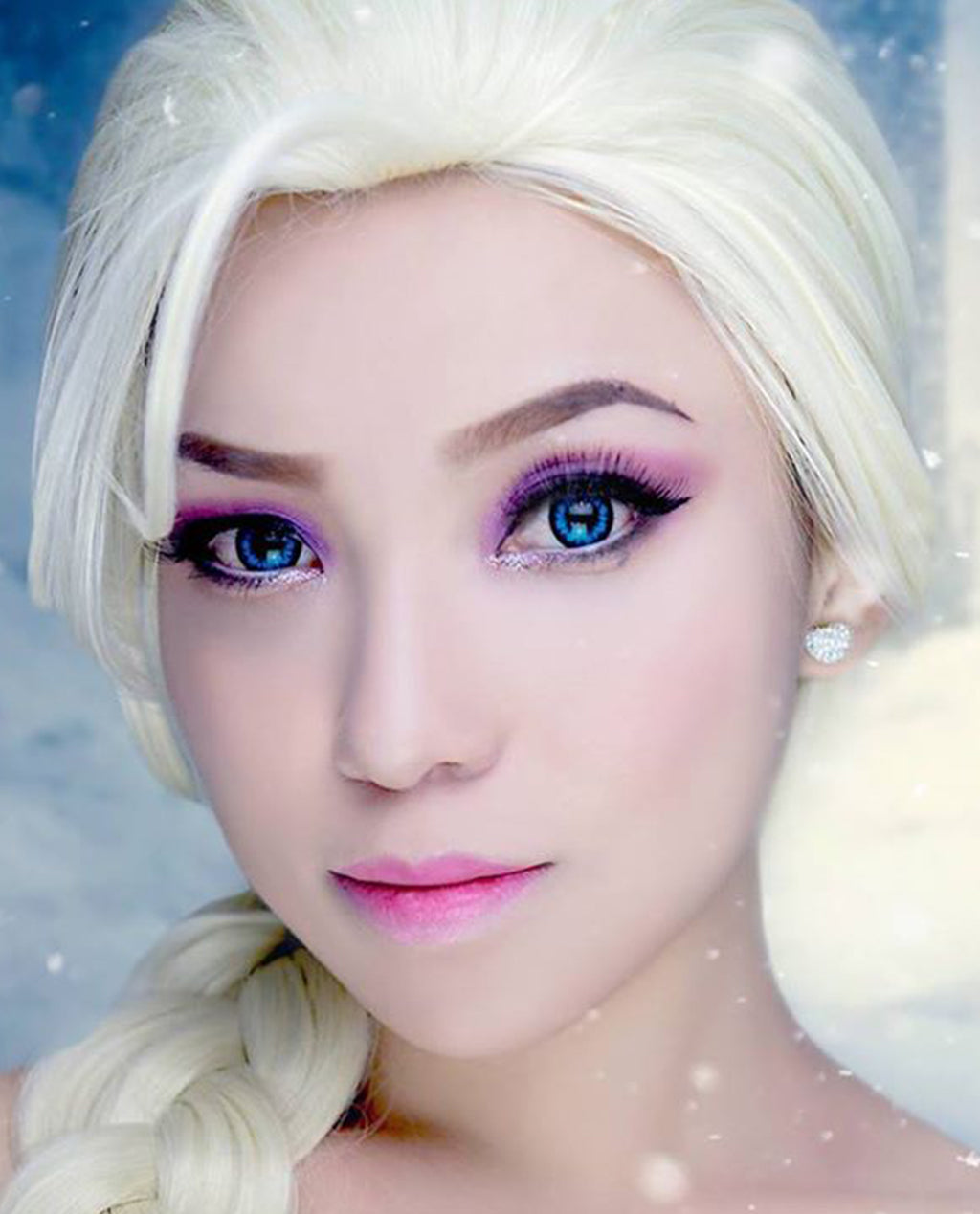 Snow Queen Elsa of Frozen Inspired Synthetic Costume Wig - ABHAIR