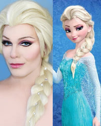 Snow Queen Elsa of Frozen Inspired Synthetic Costume Wig - ABHAIR