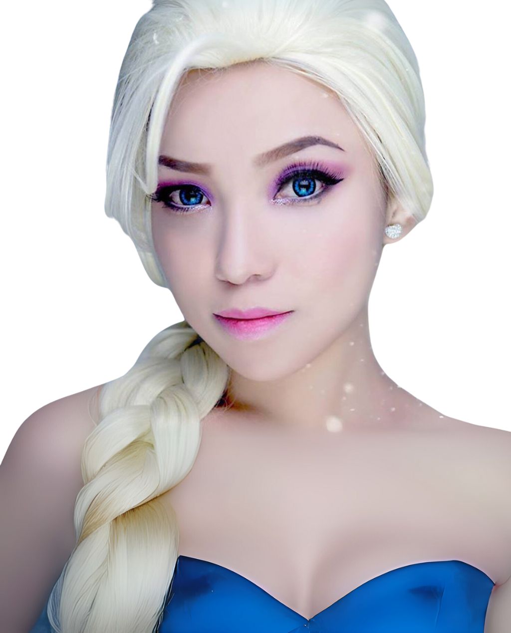 Snow Queen Elsa of Frozen Inspired Synthetic Costume Wig