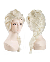 Snow Queen Elsa of Frozen Inspired Synthetic Costume Wig - ABHAIR