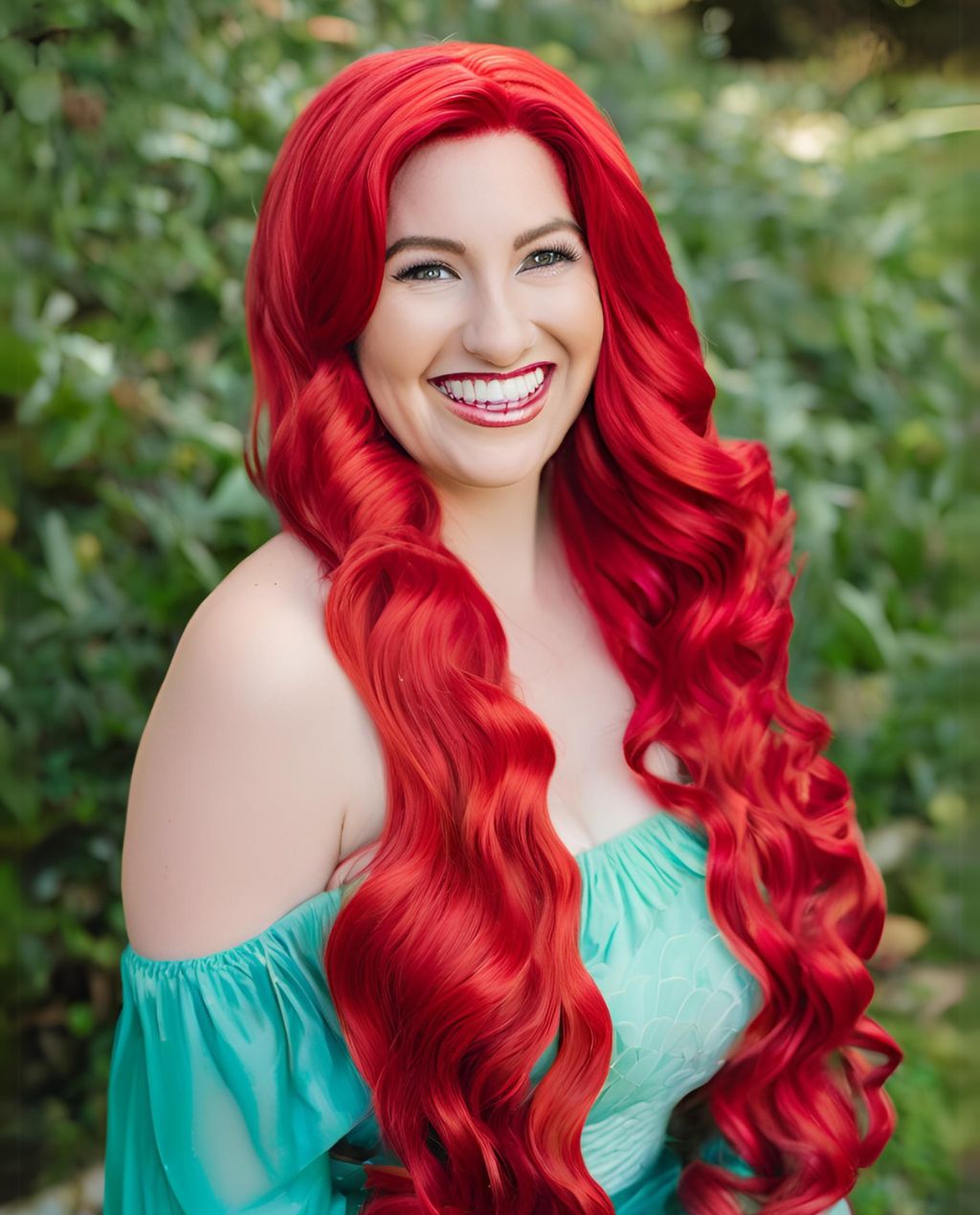 The Little Mermaid - Princess Ariel Inspired  Synthetic Costume Wig