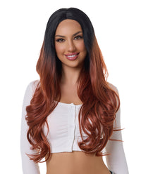 Brown Ombre 24" Wavy Wig