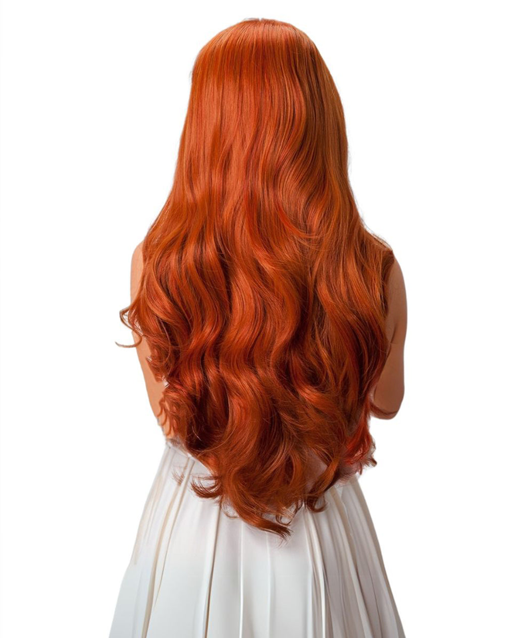 Ombre Orange Wavy 24" Synthetic Lace Front Wig