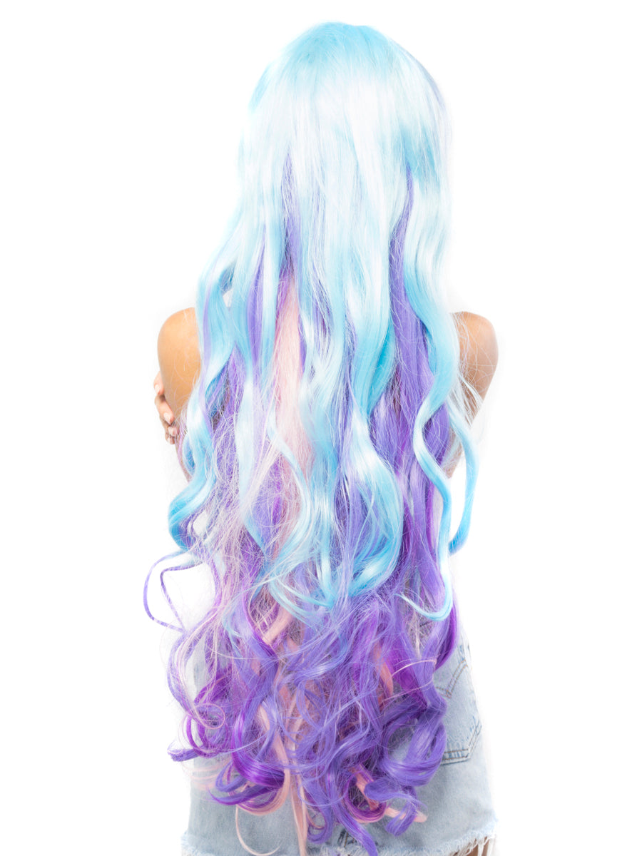 Pastel Multi Color Wavy Costume Wig ABHAIR