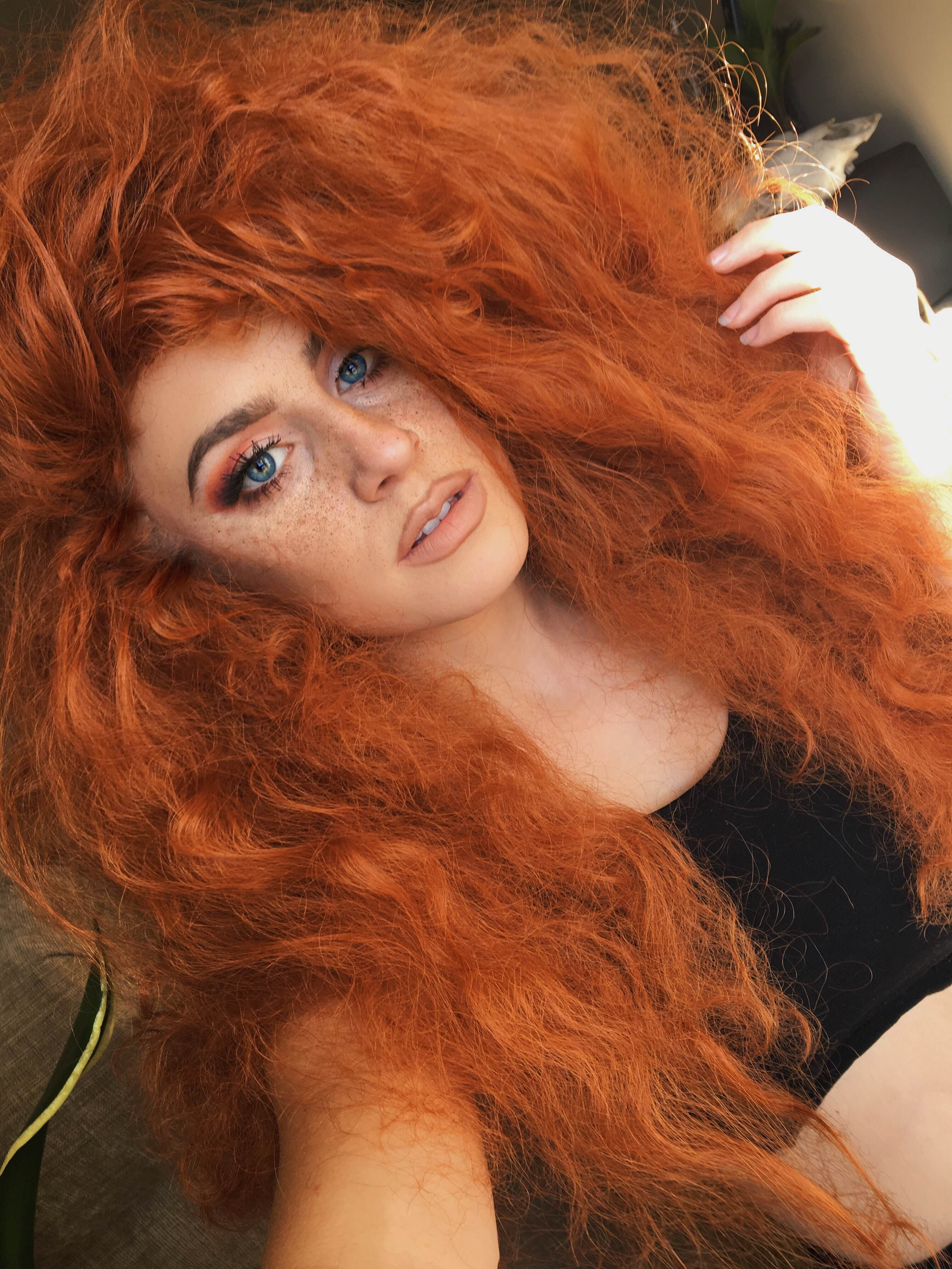 Merida of Brave Costume Wig ABHAIR